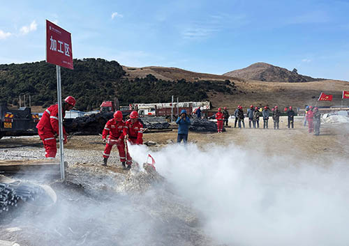 中國安能第二工程局四川涼山項目部開展防火、防汛、防地質災害綜合演練