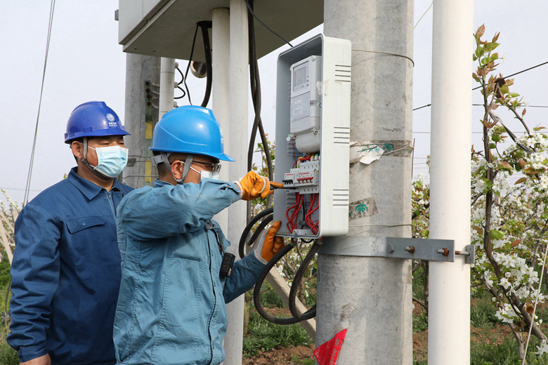 國(guó)網(wǎng)諸城市供電公司電力足，千畝梨園花正濃