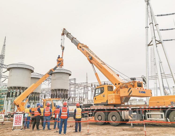 黑龍江500千伏松北變電站主變壓器擴(kuò)建工程有序推進(jìn)